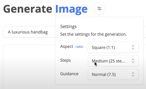 Image Generation Configuration